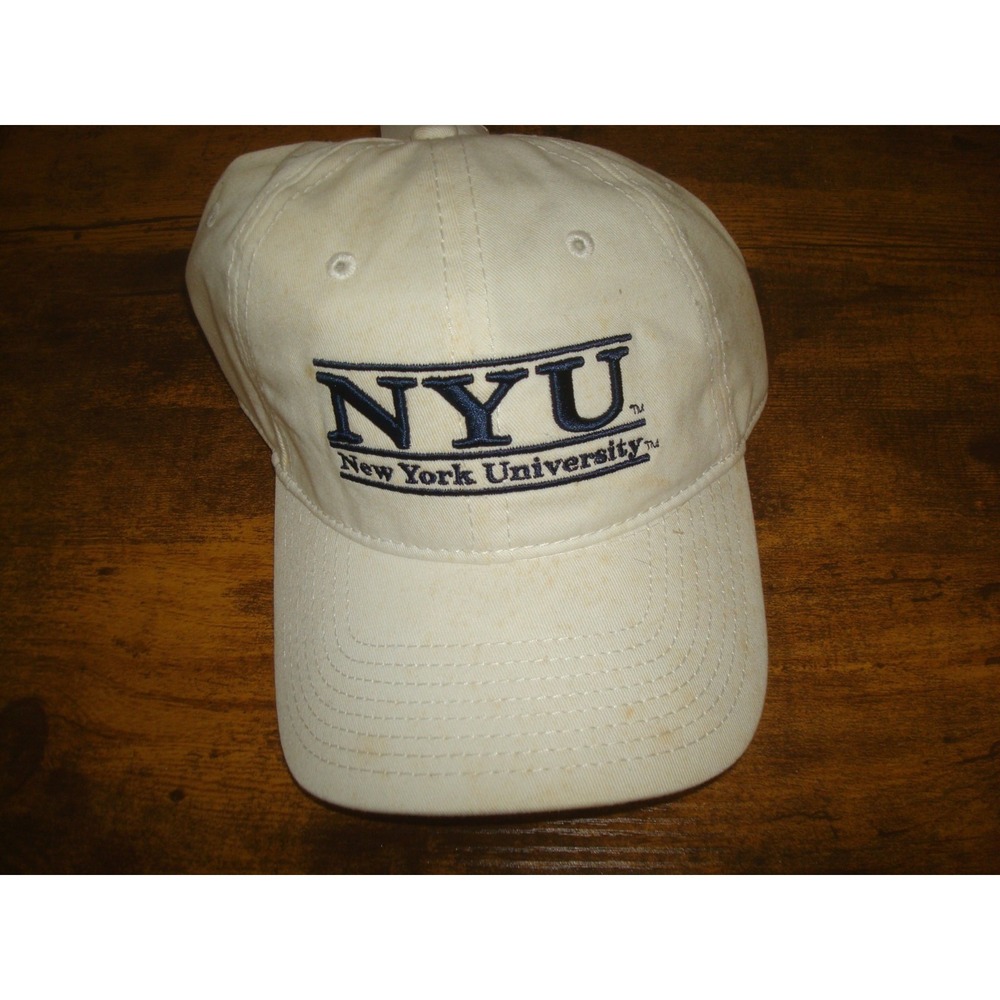 NYU NEW YORK THE GAME    STAPBACK 90S LOGO   HAT CAP VINTAGE DEADSTOCK H4
